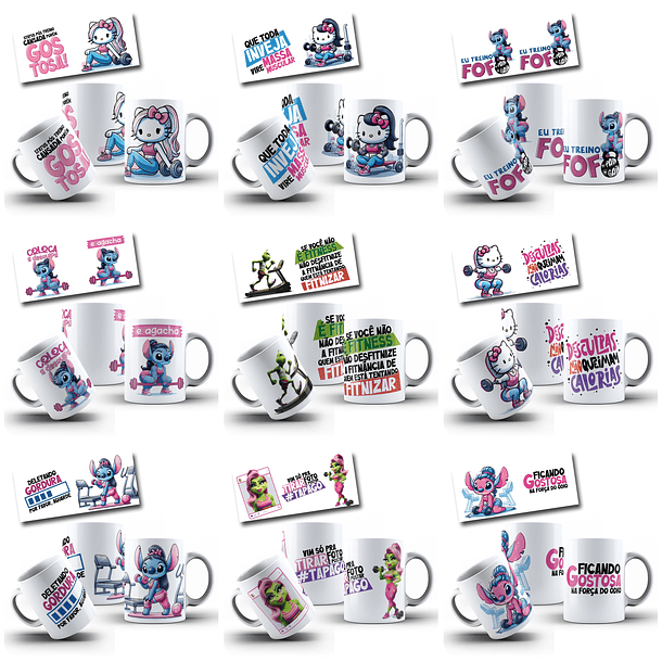 49 Artes para Caneca Academia Divertida Arquivo em Jpg 4