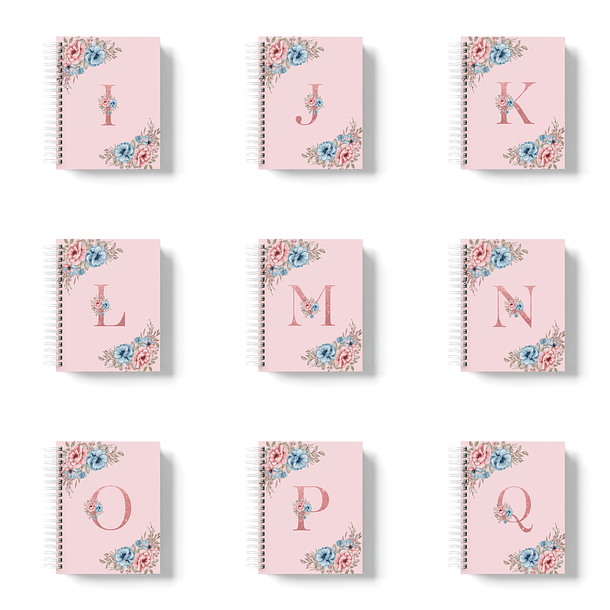 Arquivos Capas Alfabeto Floral em Png 2