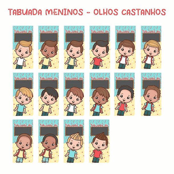 Arquivo Tabuada Personalizada Volta as Aulas em Jpg 7