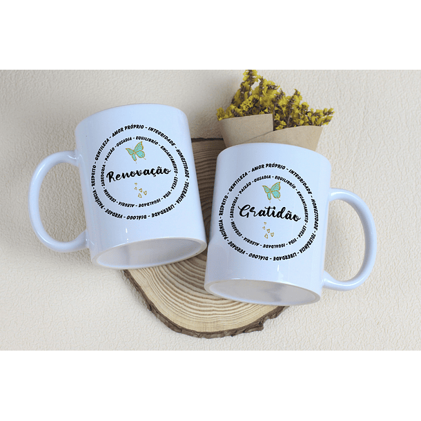 Arte Caneca Gratidão Arquivo Editável