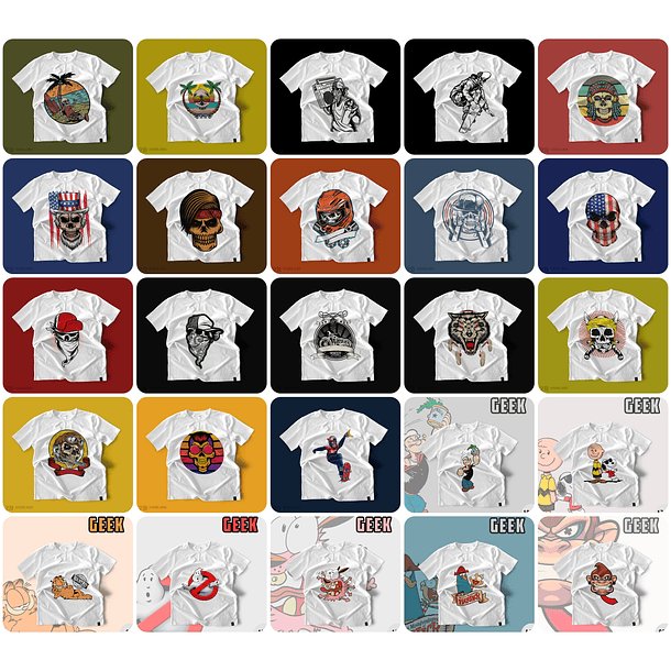 1500 Artes para Camisa Geek Desenhos Arquivo em Png 12