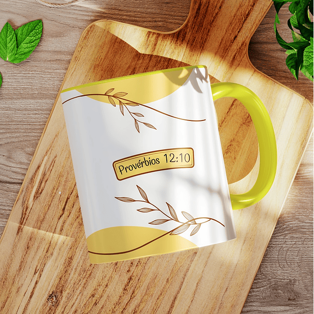 Artes para Caneca O justo cuida bem dos seus animais Provérbios 12:10 Arquivo em Jpg 2