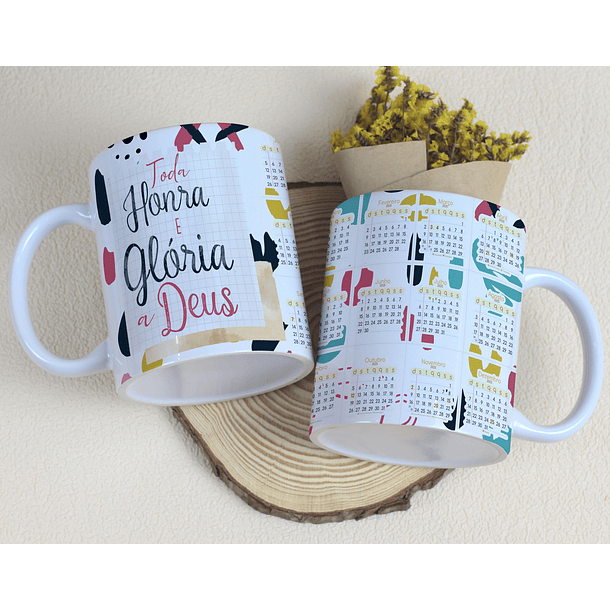 6 Artes para Caneca Calendário 2025 Frases Arquivo Editável  5