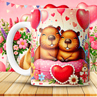 12 Artes para Caneca Capivara Dia dos Namorados Arquivo em Jpg 10