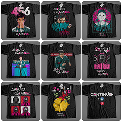 30 Artes para Camisa Round 6 Serie Arquivo em Png