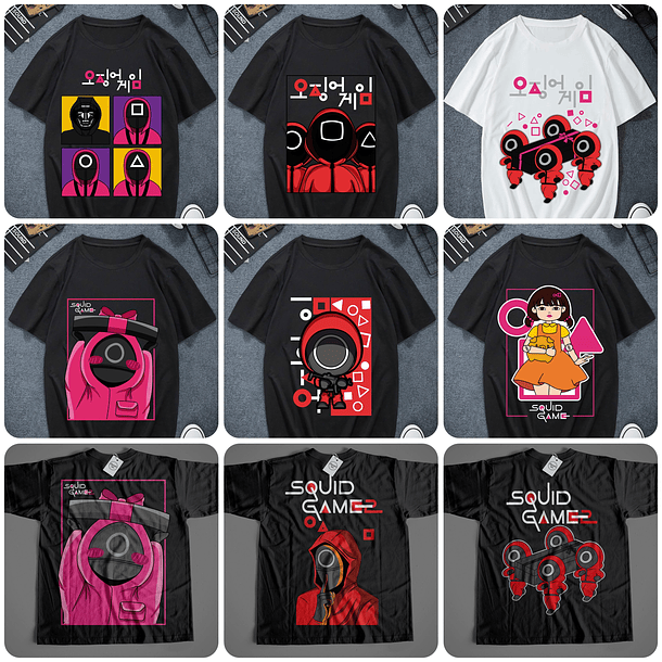 30 Artes para Camisa Round 6 Serie Arquivo em Png 3