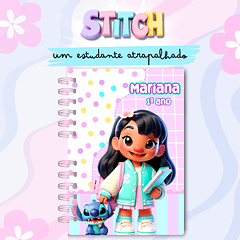 Arquivo Caderno Stitch Estudante Atrapalhado em Pdf