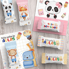 Arquivos de Corte Fofinhos Volta as Aulas para Imprimir