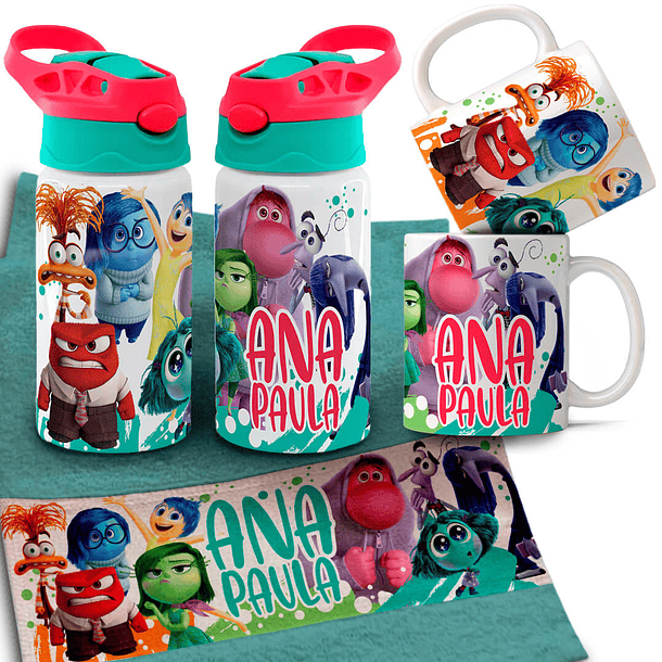 Arquivo para Personalização Volta as Aulas Garrafinha Toalhinha e Caneca Arquivo Editável 4