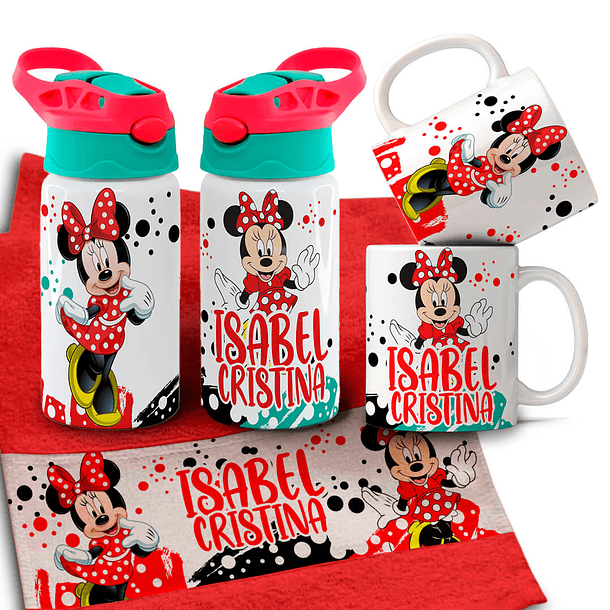 Arquivo para Personalização Volta as Aulas Garrafinha Toalhinha e Caneca Arquivo Editável 13