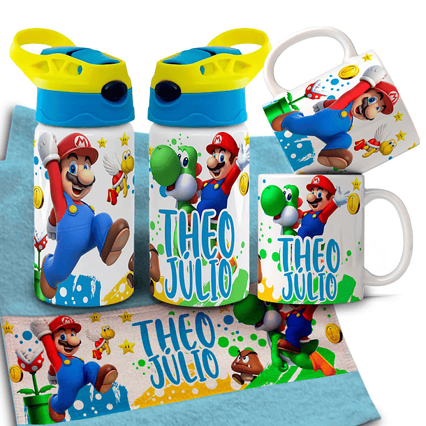 Arquivo para Personalização Volta as Aulas Garrafinha Toalhinha e Caneca Arquivo Editável 15