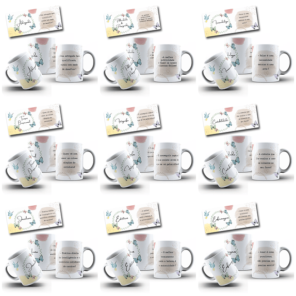 33 Artes para Caneca Profissões Arquivo Editável  2