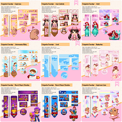 Arquivos prontos Etiquetas Escolares volta as aulas em Png