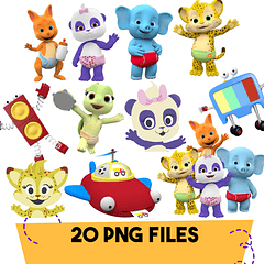 Kit Digital Festa de Palavras em Png 