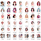 Kit Digital Mulheres Retro em Png 5