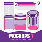 Arquivos Mockups Caixinhas Personalizados Festa em Png 5