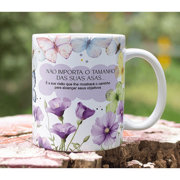 5 Artes para Caneca Suas Asas Arquivo Editável  4