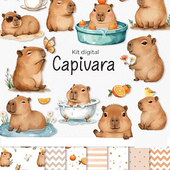 Kit Digital Capivara Png 