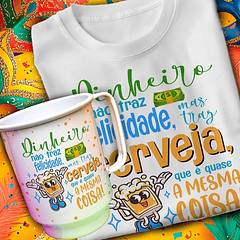 24 Artes para Caneca e Camisa Carnaval Arquivo em Editável