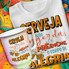 24 Artes para Caneca e Camisa Carnaval Arquivo em Editável