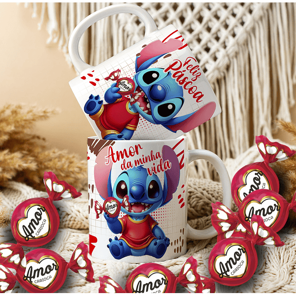 14 Artes para Caneca Páscoa Stitch Arquivo Editável 7