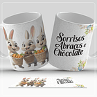 12 Artes para Caneca Páscoa Coelhinhos Arquivo em Jpg 2