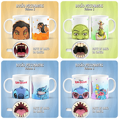 17 Artes para Caneca Personagens Bocão Arquivo em Jpg