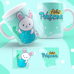 5 Artes para Caneca Coelhinhos Fofinhos Páscoa Arquivo em Jpg
