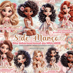 Kit Digital Dia das Mulheres Png 