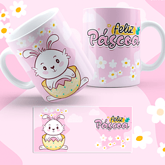 5 Artes para Caneca Coelhinhos Fofinhos Páscoa Arquivo em Jpg