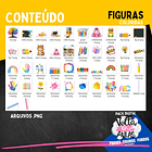 Kit Digital Mascotinhos Volta as Aulas em Png 4