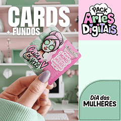 Kit Digital Cards Dia das Mulheres em Png