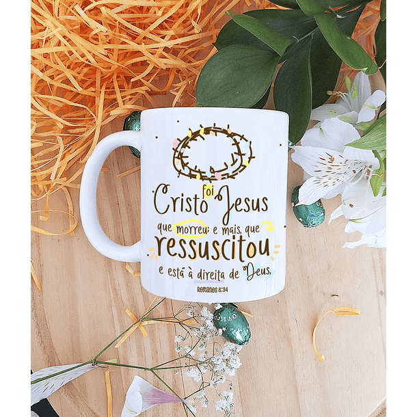 5 Artes para Caneca Páscoa Cristã Arquivo em Jpg 4