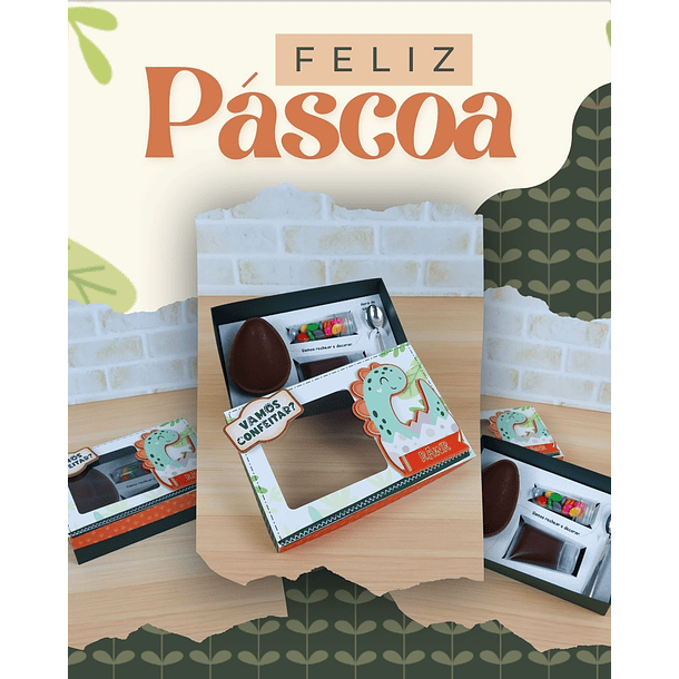 6 Artes para Caixa Conveiteiro Pascoa Personagens Arquivo em Studio 3