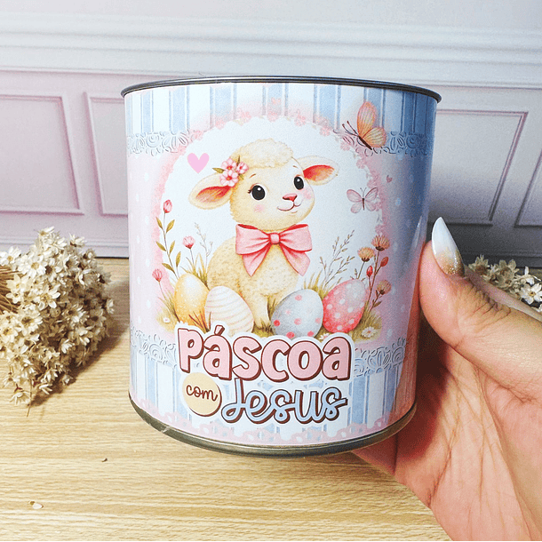 Arquivo de Corte Mimos Páscoa Leão e o Cordeiro em Pdf  12