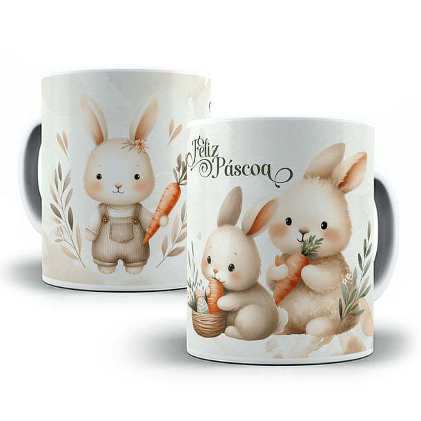 9 Artes para Caneca Páscoa Coelhinho Arquivo em Jpg  8