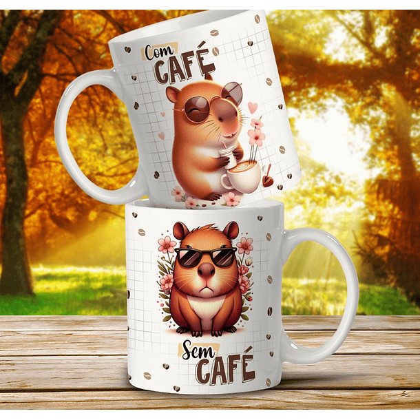 11 Artes para Caneca Capivara debochada Arquivo em Editável 12