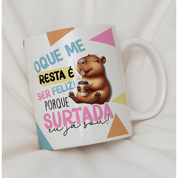 10 Artes para Caneca Capivara Debochada Arquivo Editável 6
