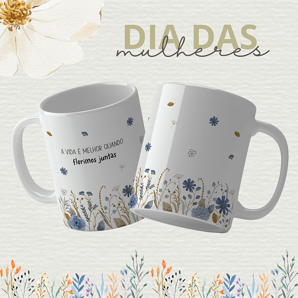 14 Artes para Caneca Dia das Mulheres Arquivo Editável 8