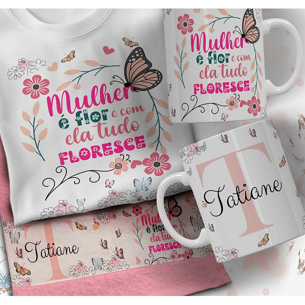 66 Artes para Caneca Camisa e Toalhinha Dia das Mulheres Arquivo em Editável  22