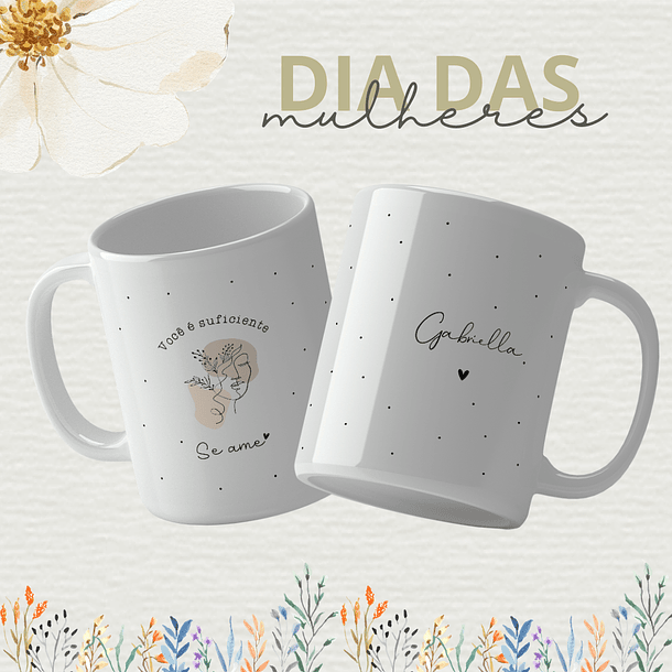 14 Artes para Caneca Dia das Mulheres Arquivo Editável 13