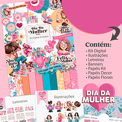 Kit Digital Dia das Mulheres Png  
