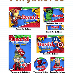 30 Artes para Etiquetas Volta as Aulas Personagens Arquivo Editável 