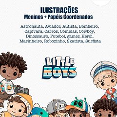 Kit Digital Meninos Little Boys Png 