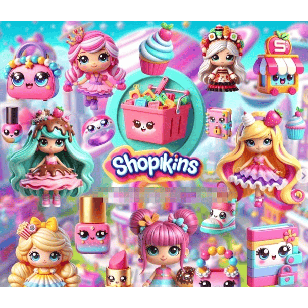 Kit Digital Shopkins em Png