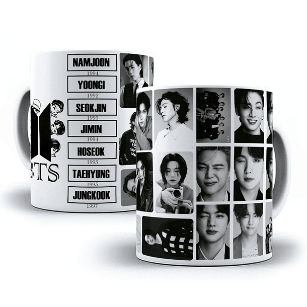 6 Artes para Caneca BTS Arquivo Editável 6