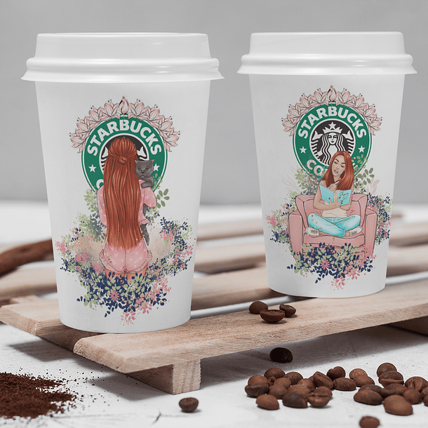 30 Artes para Copo Starbuck Personagens Arquivo em Jpg  10
