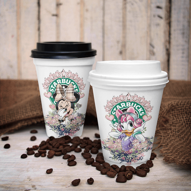 30 Artes para Copo Starbuck Personagens Arquivo em Jpg  12