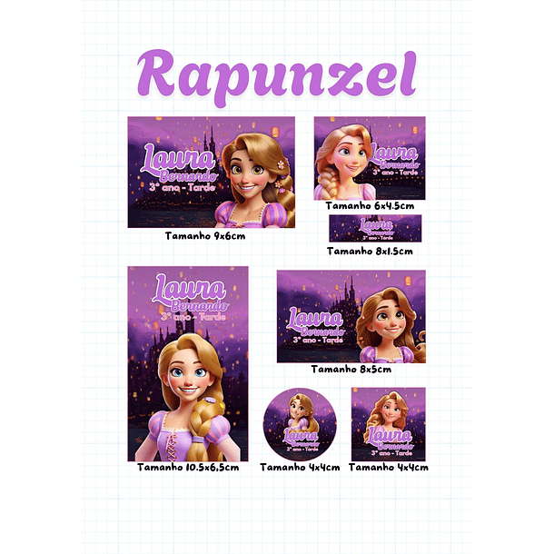 30 Artes para Etiquetas Volta as Aulas Personagens Arquivo Editável  8