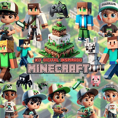 Kit Digital Minecraft em Png 